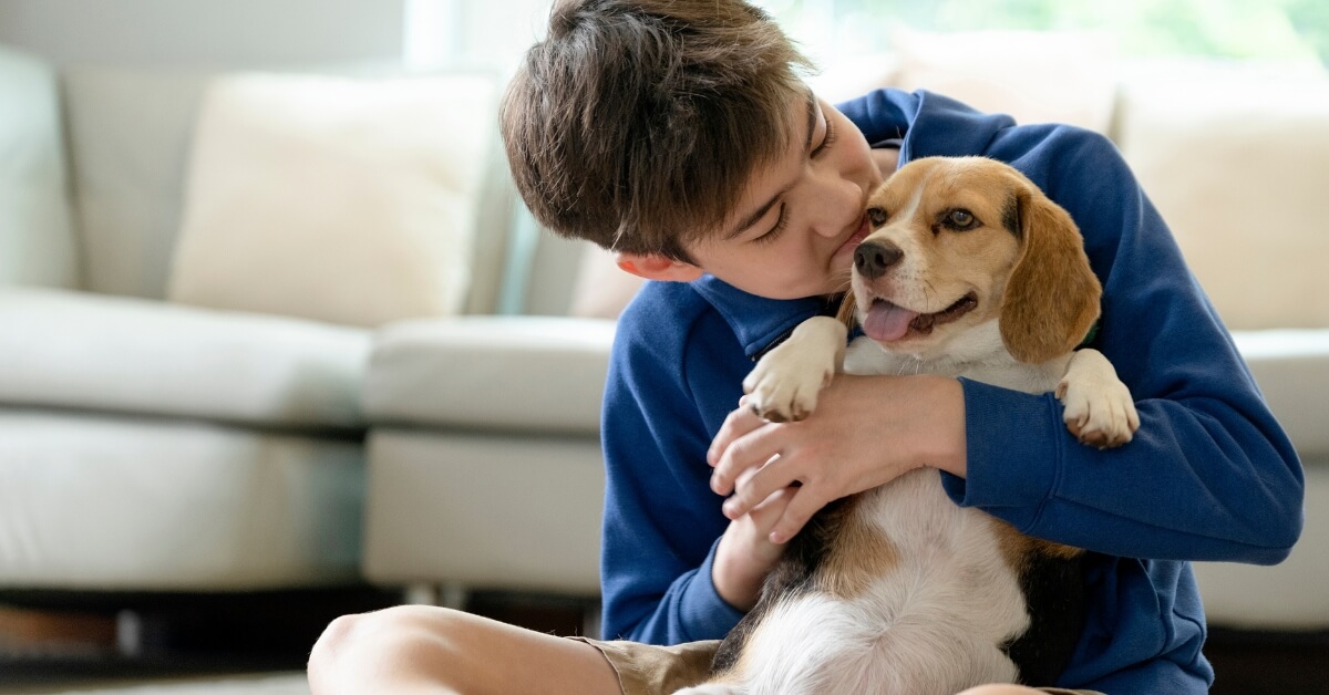 Two pet owners touring a clean, modern pet boarding facility to evaluate care and safety — part of essential Questions to Ask a Pet Sitter